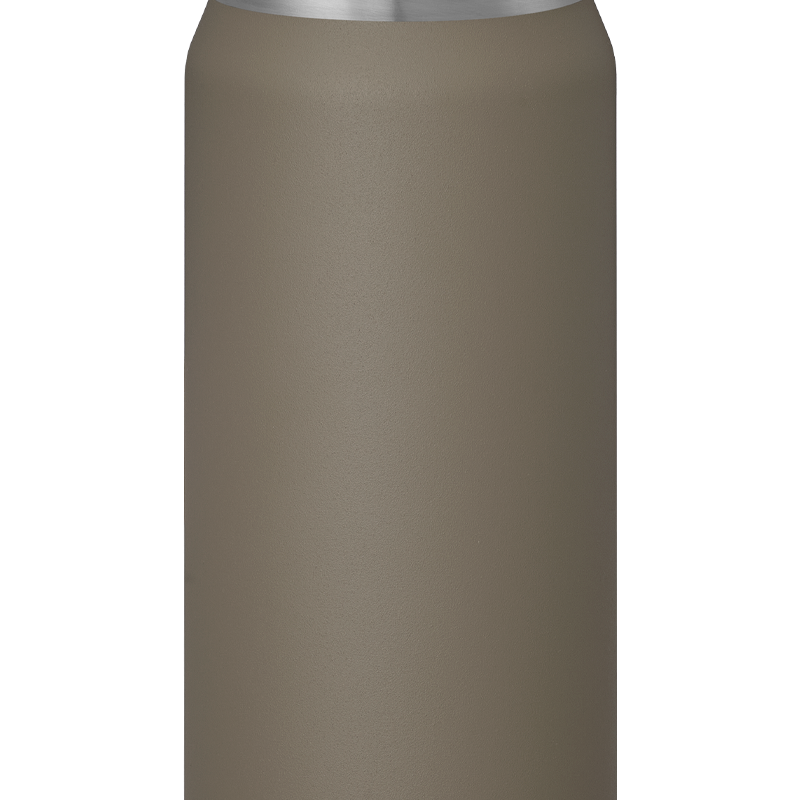 Glass-lined Purist 25 oz Traveler Bottle in Clay with Element Lid.