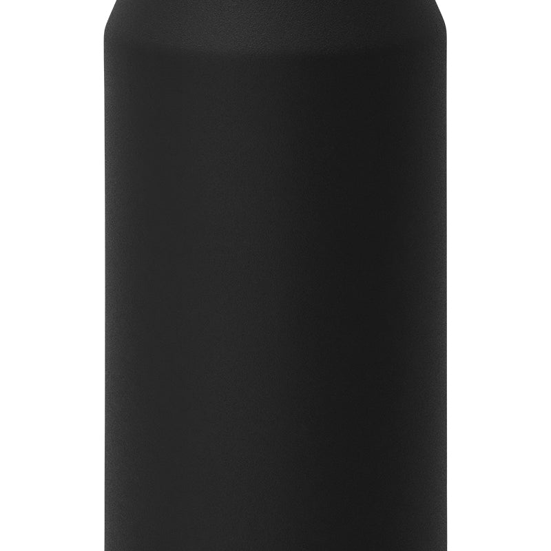 Glass-lined Purist 32 oz Founder Bottle in Black with Element Lid.